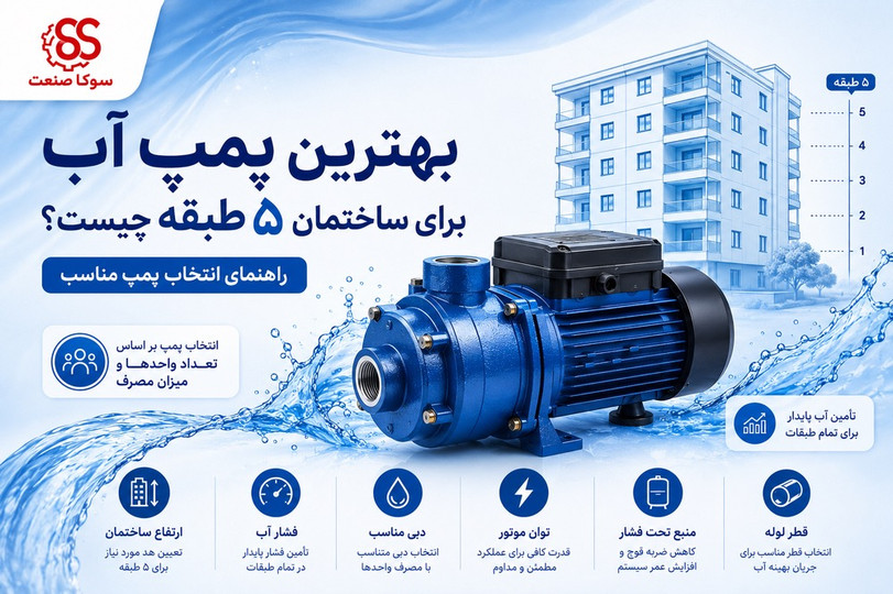 بهترین پمپ آب برای ساختمان 5 طبقه چیست؟ راهنمای انتخاب پمپ مناسب