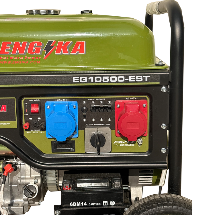 موتور برق انجیکا مدل EG10500-EST بنزینی 8.5 کیلووات سه فاز / تک فاز استارتی ریموتدار