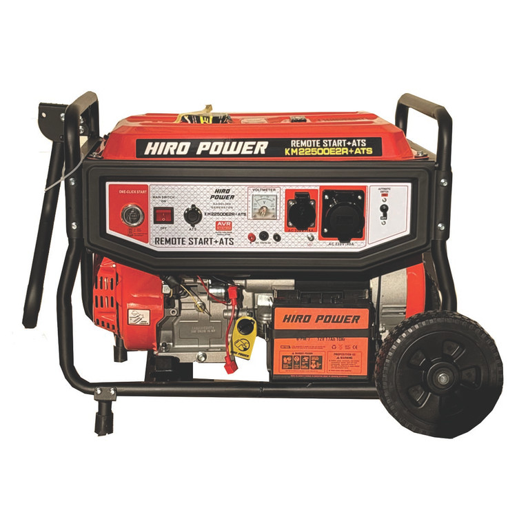 موتور برق بنزینی هیرو پاور مدل 10.5 کیلووات KM22500E2R+ATS